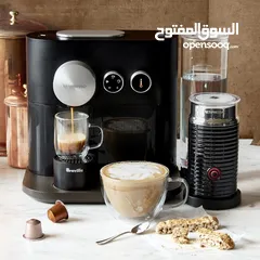  5 مكينة صنع القهوة مع خفاقة الحليب - Nespresso coffee machine