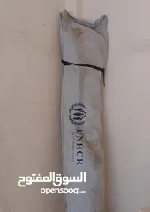  4 خيمة UNHCR كتان طبقتين جديدة لم تستخدم بعد افتحها بيدك
