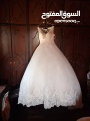  4 فستان عروس نخب استعمل مره واحده