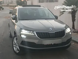  3 جيب سكودا كاروك فل كامل اضافات مع بانوراما أعلى فئة بالكاروك للبيع بسعر حرق ع الكاش