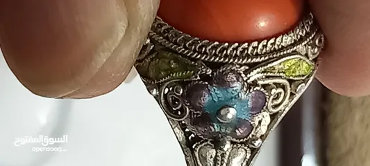  6 خاتم فضه صياغه يدويه انتيك