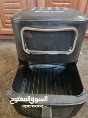  4 مقلاة هوائية silver crest غنية عن التعريف 10 لتر ،قلاية هوائية شاشة ملونة......