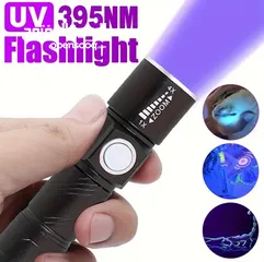  5 كشاف العقارب مصباح UV أشعة فوق البنفسجية كاشف العقارب ليلا لوكس بنفسجي أشعة فوق البنفسجية UV