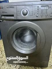  5 غسالة LG مستعمله سنتين للبيع 10 كيلو