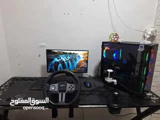  10 بسم الله ما شاء الله  Computer Gming  نظيف كامل مكمل  معه كلشي
