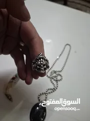  11 خواتم فضه مرصعه باحجار كريمه