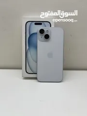  1 iphone 15 128gb  كفالة من شركة apple شهرين  بحالة الوكاااالة شرق اوسط