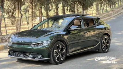  3 Kia EV6 2022 وارد كوري بحالة الوكالة اعلى صنف