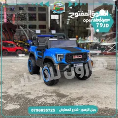  10 سيارة شحن 4 ماتور مع روموت كنترول و هزاز و موسيقى والعديد من المواصفات  تناسب عمر 1سنة الي 8 سنوات