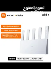  1 راوتر شاومي اصلي شبه جديد بتقنيه وايفاي 7 و مدى اسطوري و مواصفات مناسبه لكل البيوت /xiaomi router