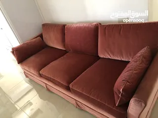  4 كنب ثلاثي  150 طاولة تلفاز  80   اربد