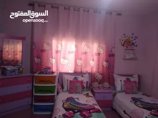  3 غرفة نوم اطفال كاملة متكامله مع فرشات وبرادي وموكيت للبيع