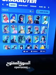  6 حساب فورتنايت 205 سكنات اسطوري بسعر حرق التفاصيل بالوصف