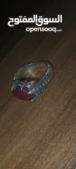  2 خاتم ياقوت افريقي فاخر ونادر جدا قديم صياغه درويش صياغه ثقيله جدا خاتم مارح تلاقي مثلو فضة 925