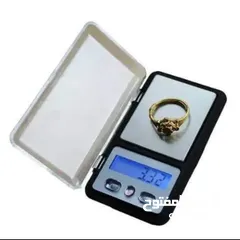  1 ميزان إلكتروني صغير ديجيتال يوزن اجزاء لغرام للمجوهرات الثمينه  لتوزين الذهب - الفضة يوزن بدقة 0.01