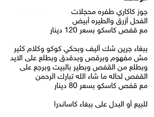  2 طيور للبيع