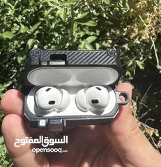  4 Original Used AirPods Pro 2 with carbon fiber case warranty service still available
