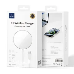  5 WiWU  Wireless Charger Aluminum alloy magnetic  wireless charger -NEW -MEGAByte