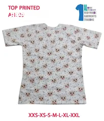 26 Printed scrub top very good quality garnteed after washing for long time available 24 designs