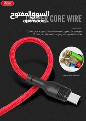  9 وصله usb كابل شحن سريع بقدره 5.0 امبير وصلة سريعه طول متر مقاومه للقطع او الاهتراء طبقه خارجيه كتان