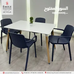  10 كرسي عظم بأيدي متين ومريح بلون جميل ومميز