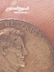  5 سنت امريكي نادر جداً خطأ صك مضاعف التاريخ و الاحرف نادر جداً