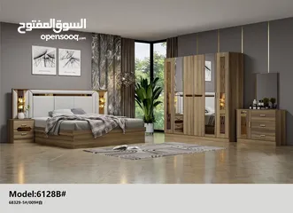  4 BEDROOM SET WITH MATTRESS 7 PCS /غرف نوم مع دوشج ۷ قطع