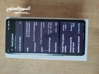  9 موبايل هونور x9a مستخدم نظيف لون اخضر