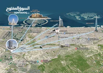  16 شقة بالقرب من  اهم معالم دبي السياحية بمسبح خاص ومساحة واسعة 1244 قدم