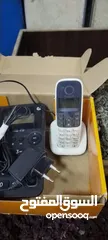  2 هاتف ارضي مع هاتف لاسلكي مستعمل بحال الوكاله