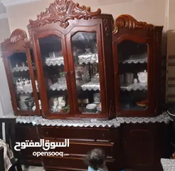  2 بوفيه حفر حجم كبير / خشب أصلي ثقيل