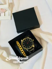  4 بوكس ساعة رجالية ماركة  SHEIN