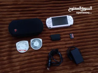  1 Psp portal لون زهري مع كامل أغراضها