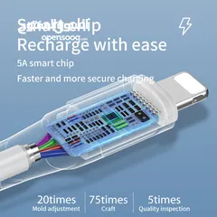  4 وصلة شحن سريع شاحن تلفون ايفون اندرويد  VFan X12 Cable 20W PD Super Fast