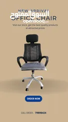  2 office & study chair also you can do gaming  كرسي مكتب وكرسي دراسة جديدين أيضًا يمكنك ممارسة الألعاب