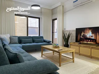  1 شقة فخمة مفروشة كامل للإيجار-طابق أرضي-110م-خلدا