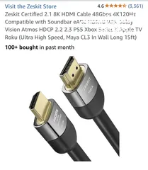  2 كيبل hdmi 2,1