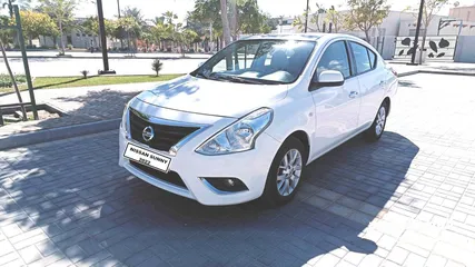  1 Nissan Sunny 2022 white full option for sale