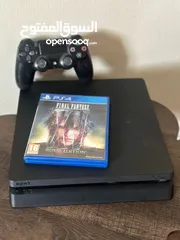  1 PS4 Slim with 1 Game بليستيشن سلم مع لعبة وحدة