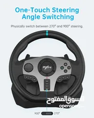  6 ستيرنغ ويل مقود سواقة مع بريكات لأجهزة الـ PC و البلايستيشن PXN V9 Steering Wheel & Breaks