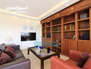  1 شقة مفروشة طابق اول في عبدون الشمالي مساحة الشقة 140 متر مربع