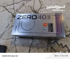  1 انفنكس زيرو 40 5G ذاكرة 512 عشوائية 24 الجهاز كلش جديد استخدام قليل جدا مكفول من كلشي