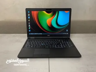  1 لابتوب ديل حديث، كور i5 جيل ثامن، رام 8 كيكا، SSD 256، كارت شاشة UHD، كيبورد ضوئي، مع سيت هدايا