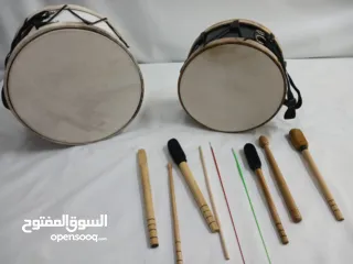  4 طبول للدبكات وزفات الاعراس شغل يدوي جلد طبيعي 100%