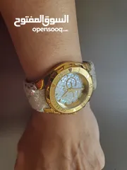  10 ساعة يد نسائية من جيانفرانكو فيري مطلية بالذهب ستانلس ستيل/Gianfranco Ferre Gold Plated