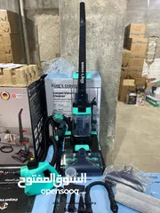  2 وصلتكم مكنسة غسيل السجاد والدراي كلين – ماركة King Crown الأصلية!  معاها جهاز تنظيف بالبخار هدية