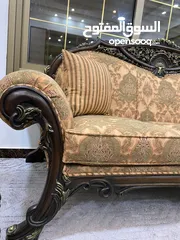  8 طقم كنب صناعه حلبية 7 مقاعد ثلاثيه