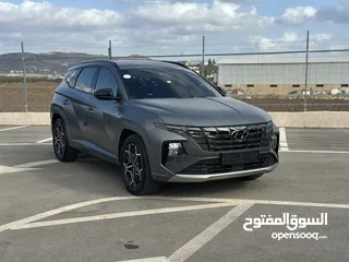  13 هونداي توسان N-Line    2023/ فل الفل بدون فتحة سقف بانوراما  فل مسكر