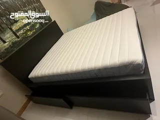  2 IKEA Bedframe and verstmarka mattress