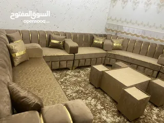  24 عرض خاص على جلسات الخليجية 17 مقعد + طقم طربيزاط مع مراكي + 10 مخدات